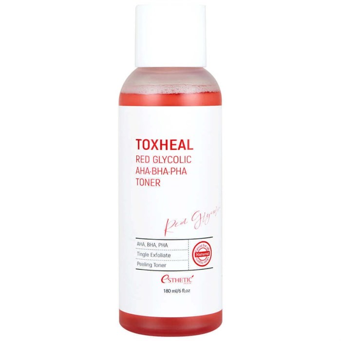 ПОД ЗАКАЗ.Esthetic House Тоник-пилинг с гликолевой кислотой Toxheal Red Glycolic AHA-BHA-PHA Toner 15601.900.50-1 - фото 12222