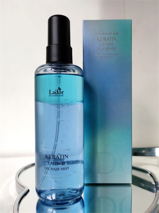 ПОД ЗАКАЗ.Lador Кератиновый мист для укрепления и защиты волос 130мл Keratin Layered Oil Mist 14463.900.50-1 - фото 12363