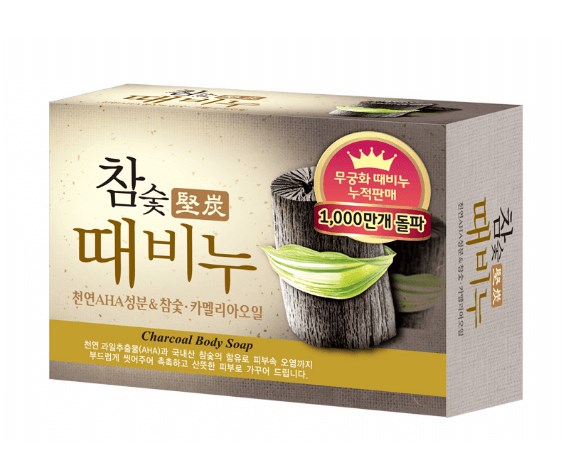 ПОД ЗАКАЗ.Mukunghwa Косметическое мыло-скраб для тела с древесным углем Charcoal Scrub Soap 14061.900.50-1 - фото 12399