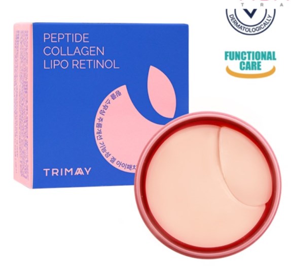 Trimay Патчи для век против морщин с пептидами, коллагеном и ретинолом (pink) Wrinkle Smoothing Gel Eye Patch 8809822541003 - фото 12439