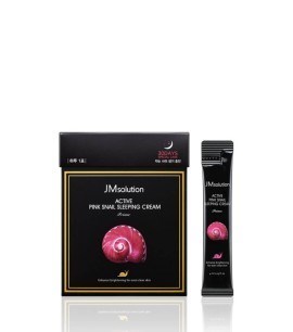 ПОД ЗАКАЗ.JMsolution Ночная маска с муцином улитки 4 мл JMsolution Active Pink Snail Sleeping Cream Prime 15189.270.50 - фото 31575
