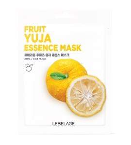 ПОД ЗАКАЗ.Lebelage Маска-салфетка с экстрактом юдзу Fruit Yuja Essence Mask 14625.270.50 - фото 31632