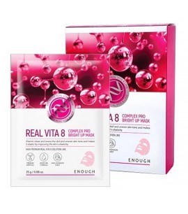 ПОД ЗАКАЗ.Enough Маска для сияния кожи с витаминами Premium Real Vita 8 Complex Pro Bright Up Mask 10514.270.50 - фото 31650