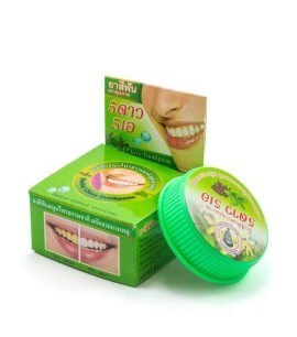 ПОД ЗАКАЗ.5 Star Cosmetic Тайская натуральная зубная паста отбеливающая без фтора Травяная зеленая 25 гр 14857.270.50 - фото 31946