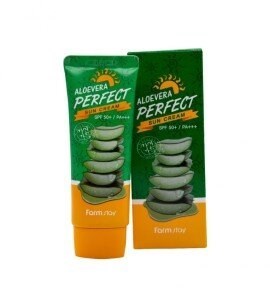 ПОД ЗАКАЗ.Farmstay Крем солнцезащитный AloeVera Perfect Sun Cream SPF 50+/PA+++ 9171.270.50 - фото 32557