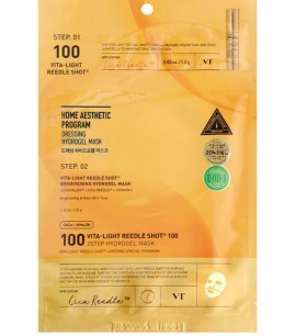 ПОД ЗАКАЗ.VT Cosmetics Осветляющая гидрогелевая маска с микроиглами Vita-Light Reedle Shot 100 2Step Hydrogel Mask 15897.270.50 - фото 33198
