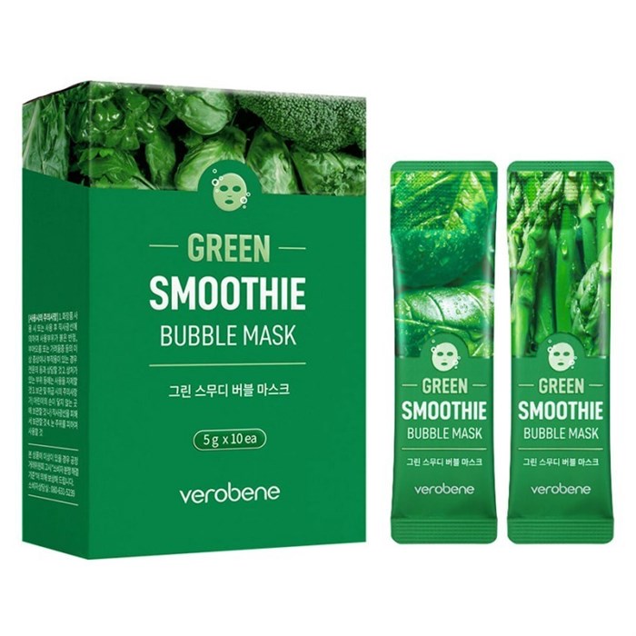 ПОД ЗАКАЗ.Verobene Кислородная маска смузи с зеленым коктейлем Green Smoothie Bubble Mask 10231.270.50 - фото 34956
