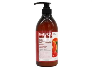 ПОД ЗАКАЗ.Naturia Гель для душа с клюквой и апельсином 750мл Pure Body Wash Cranberry & Orange 15279.900.50-1